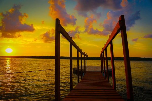SUNSET BY THE WATER by Michael